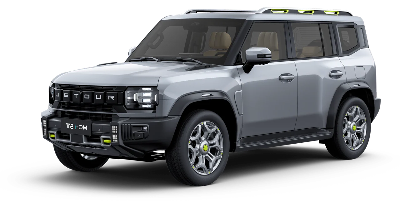 T2 i-DM in Silver, from the front left