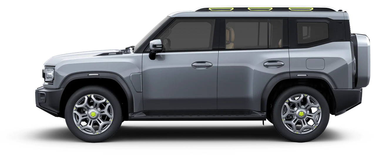 Jetour T2 i-DM in Silver, left side