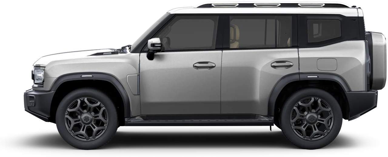 T2 in Silver Snow, side elevation